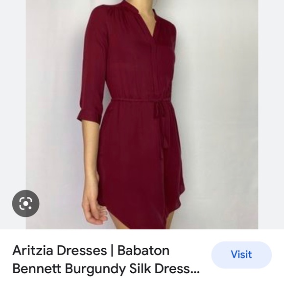 Aritzia Talula Babaton Bennett Silk Dress - Picture 1 of 2